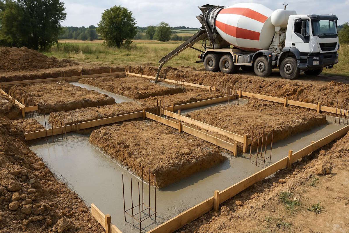 couler fondations et surbot maison