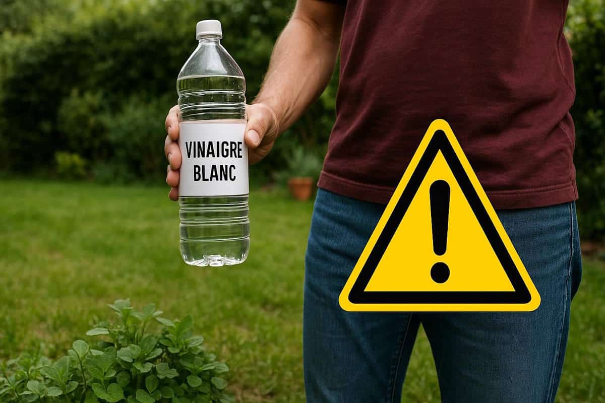 usage vinaigre blanc dans le jardin est interdit