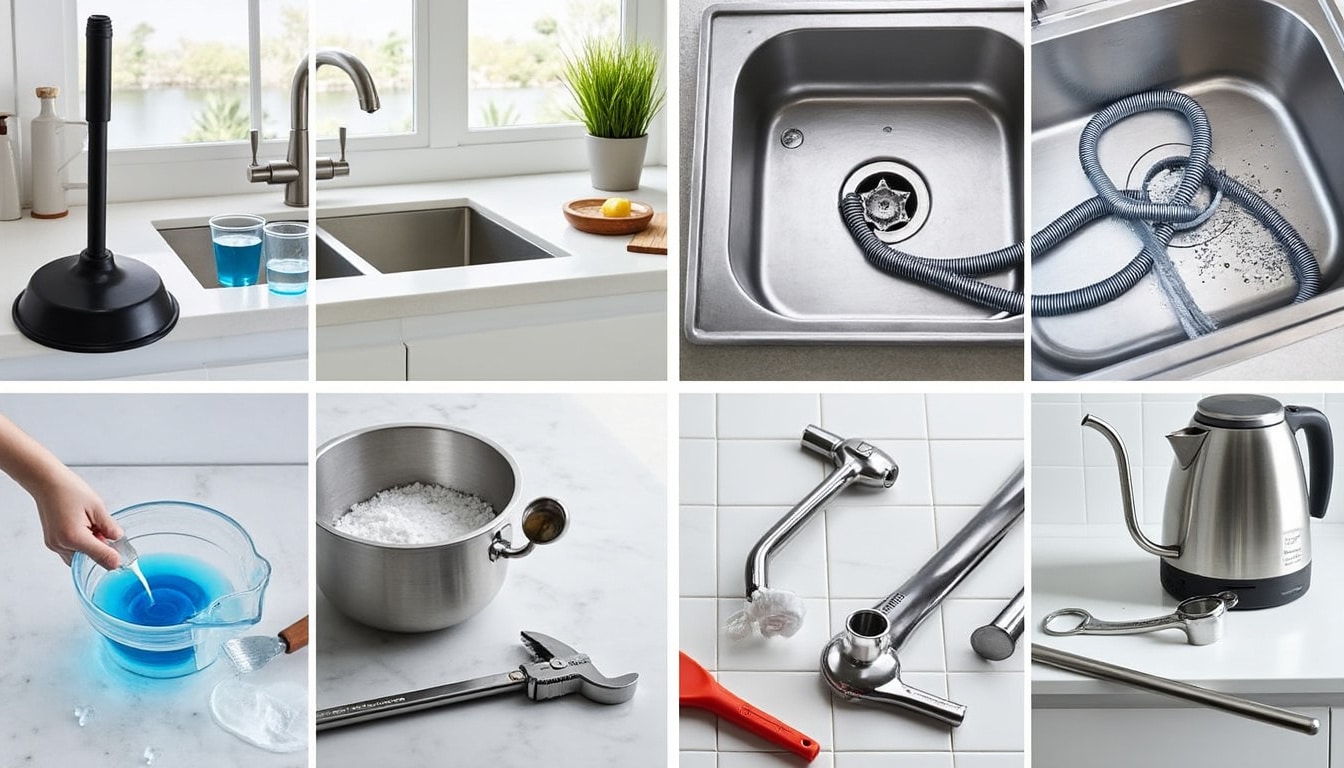 découvrez 12 méthodes infaillibles pour déboucher un évier efficacement. que ce soit avec des astuces maison ou des solutions chimiques, apprenez à restaurer le drainage de votre cuisine en quelques étapes simples. ne laissez plus un évier bouché perturber votre quotidien !