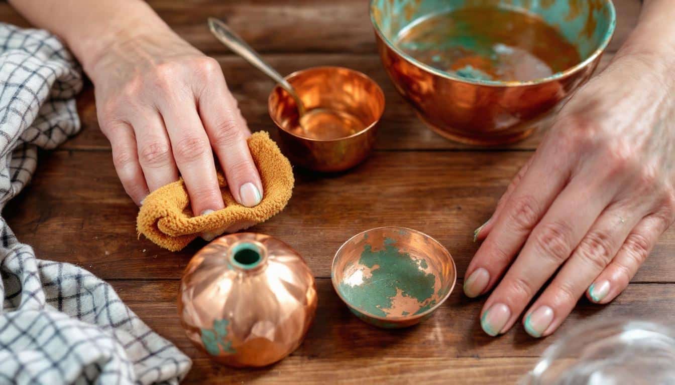 découvrez les astuces de grand-mère pour éliminer facilement le vert-de-gris sur vos surfaces et redonner de l’éclat à vos objets en cuivre ou en bronze grâce à des méthodes naturelles et efficaces.