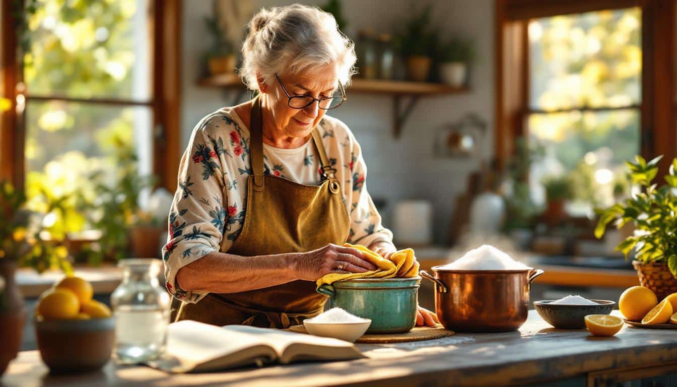 découvrez les astuces de grand-mère pour éliminer facilement le vert-de-gris sur vos surfaces. des solutions naturelles et efficaces pour redonner éclat et brillance à vos objets en métal.
