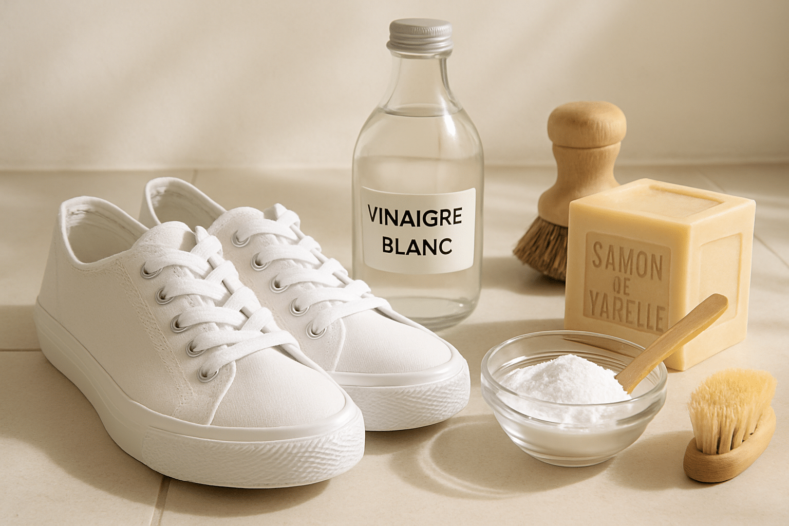 découvrez des méthodes écologiques efficaces pour redonner éclat et propreté à vos chaussures blanches en tissu, en utilisant des astuces naturelles respectueuses de l'environnement.