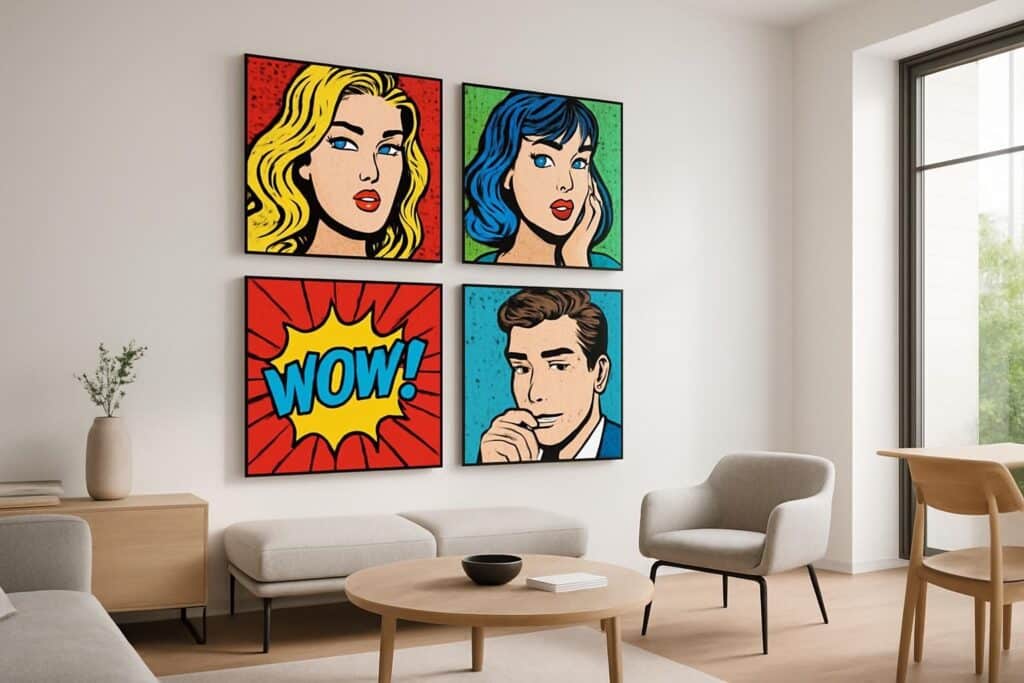Découvrez comment intégrer les dessins Pop Art dans votre décoration intérieure pour apporter une touche moderne et dynamique à votre intérieur. Conseils et idées tendances pour un style unique.