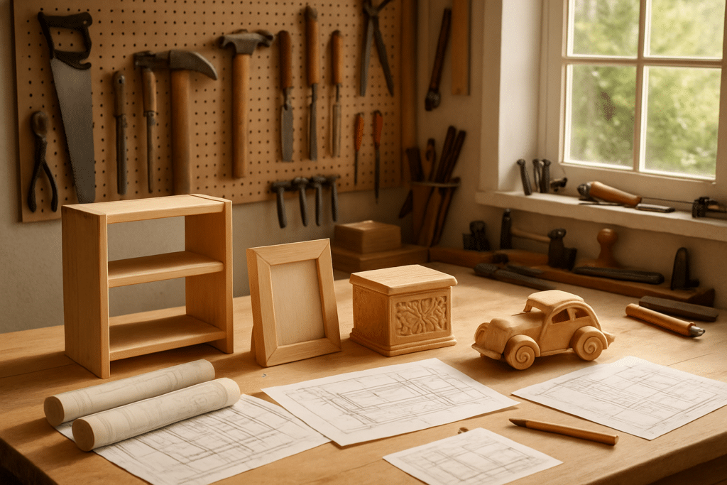découvrez des créations en bois à réaliser soi-même avec des plans à télécharger facilement pour tous les niveaux.