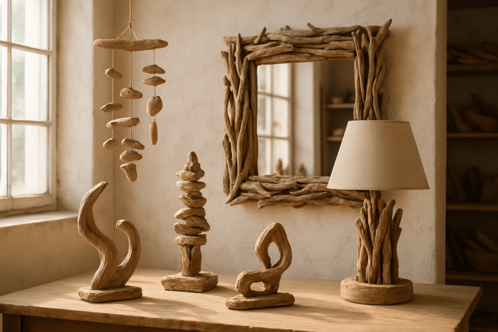 découvrez des façons créatives de fabriquer des objets décoratifs uniques en bois flotté pour embellir votre intérieur avec style et originalité.