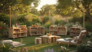 découvrez 18 idées originales de bars en palettes pour transformer votre jardin en une oasis estivale conviviale et pleine de charme. amusez-vous tout en créant un espace unique pour vos soirées d'été !