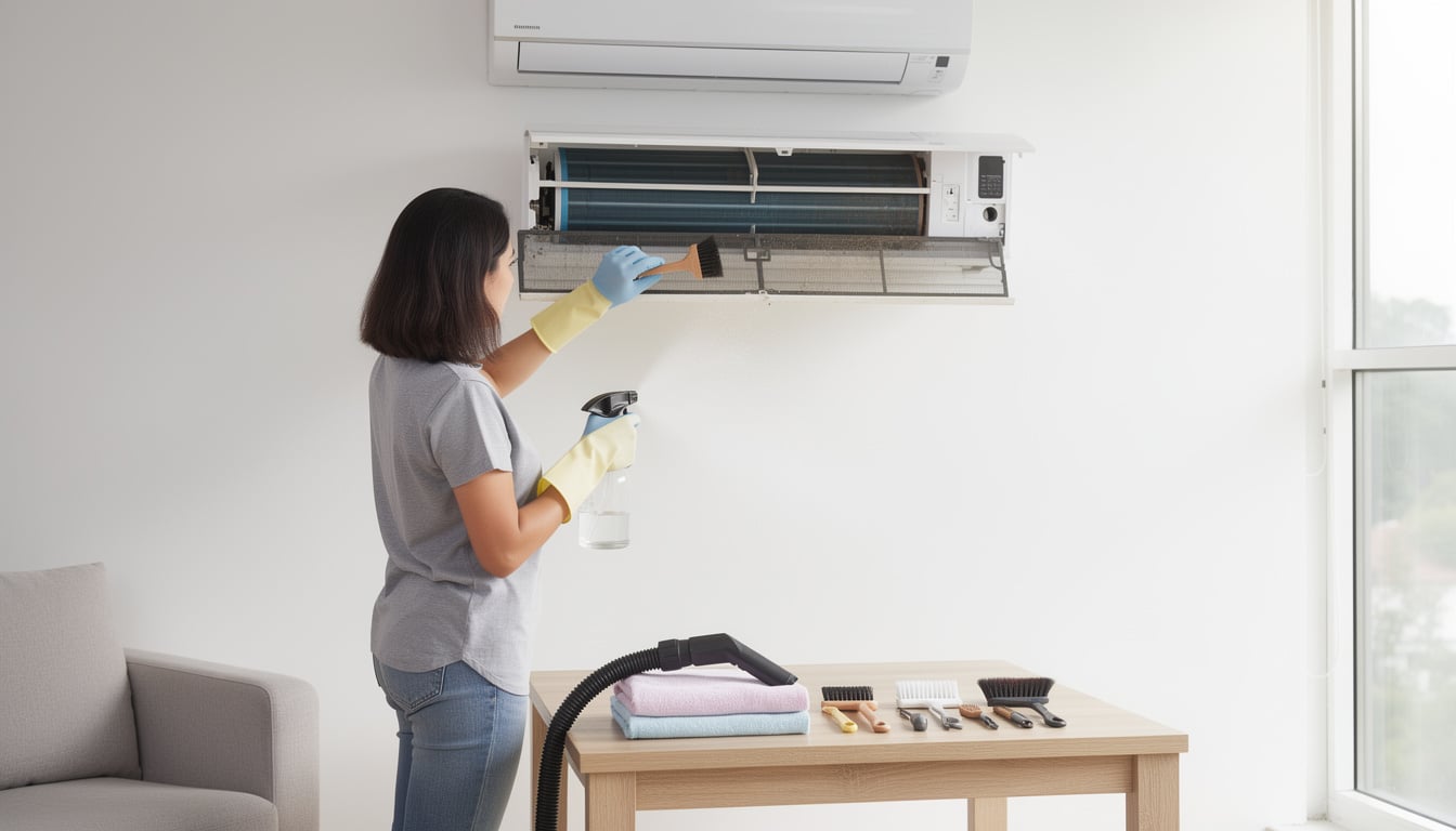 découvrez notre guide pratique pour un nettoyage efficace de votre climatisation domestique et assurez un air pur et un fonctionnement optimal toute l'année.