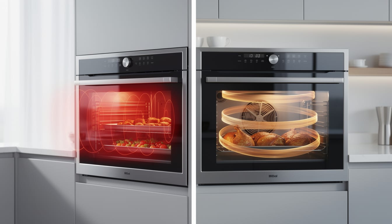 découvrez les avantages et inconvénients de la chaleur pulsée et de la chaleur tournante pour mieux choisir votre méthode de cuisson.