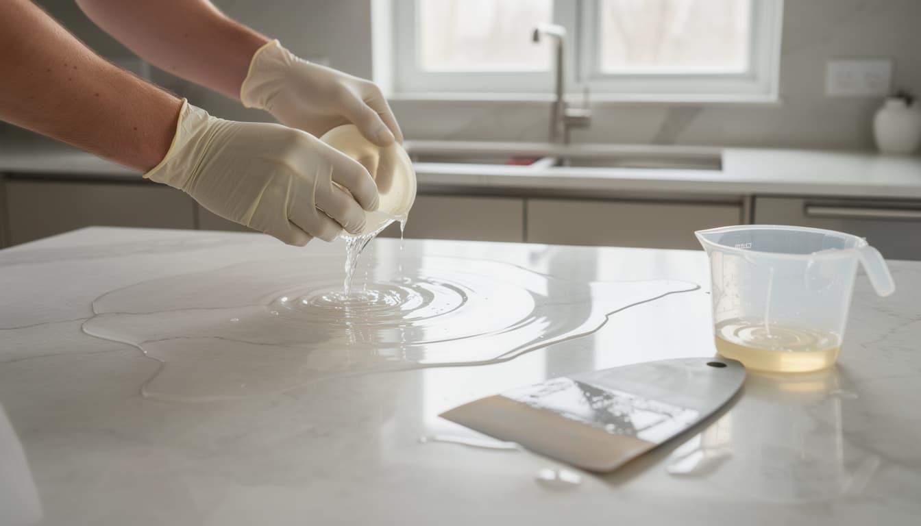 découvrez comment appliquer une résine sur le plan de travail de votre cuisine pour un résultat durable et esthétique. suivez notre guide étape par étape pour une rénovation facile et réussie.