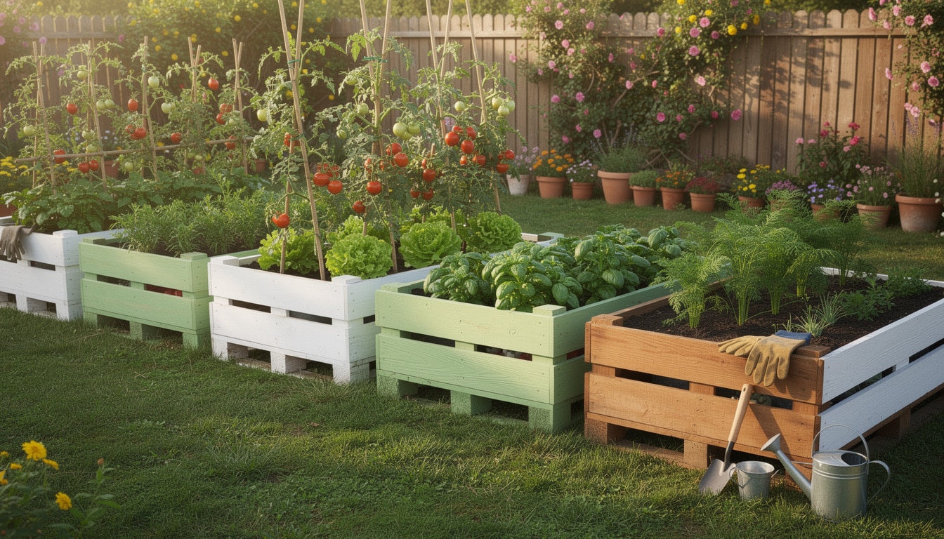 découvrez 33 idées inspirantes pour créer votre potager en palette facilement et rapidement. transformez votre espace extérieur et cultivez vos légumes maison dès aujourd'hui !