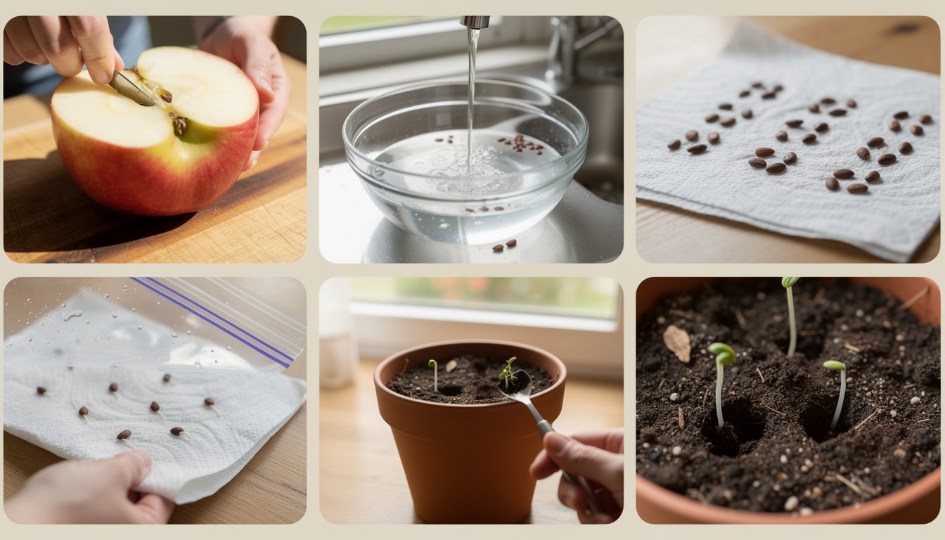 découvrez comment faire germer des pépins de pomme en 9 étapes simples et faciles à suivre pour réussir votre plantation maison.