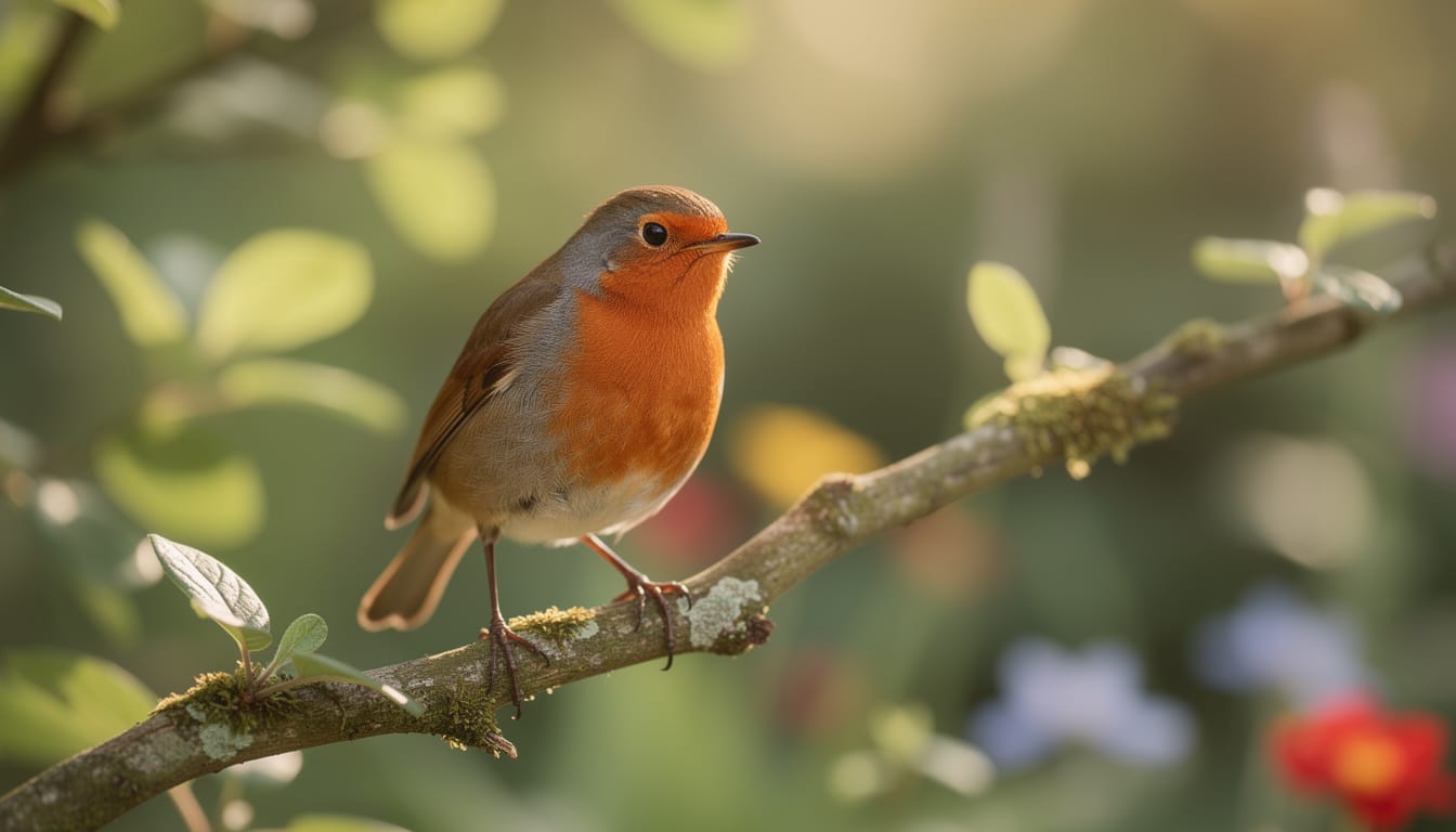 découvrez la signification et la beauté symbolique de l'apparition d'un rouge-gorge dans votre jardin, un oiseau porteur de messages précieux et d'émotions.