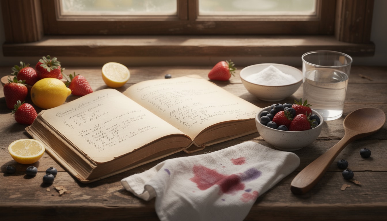 découvrez les secrets de grand-mère pour éliminer efficacement les taches de fruits grâce à des astuces naturelles et faciles à appliquer.