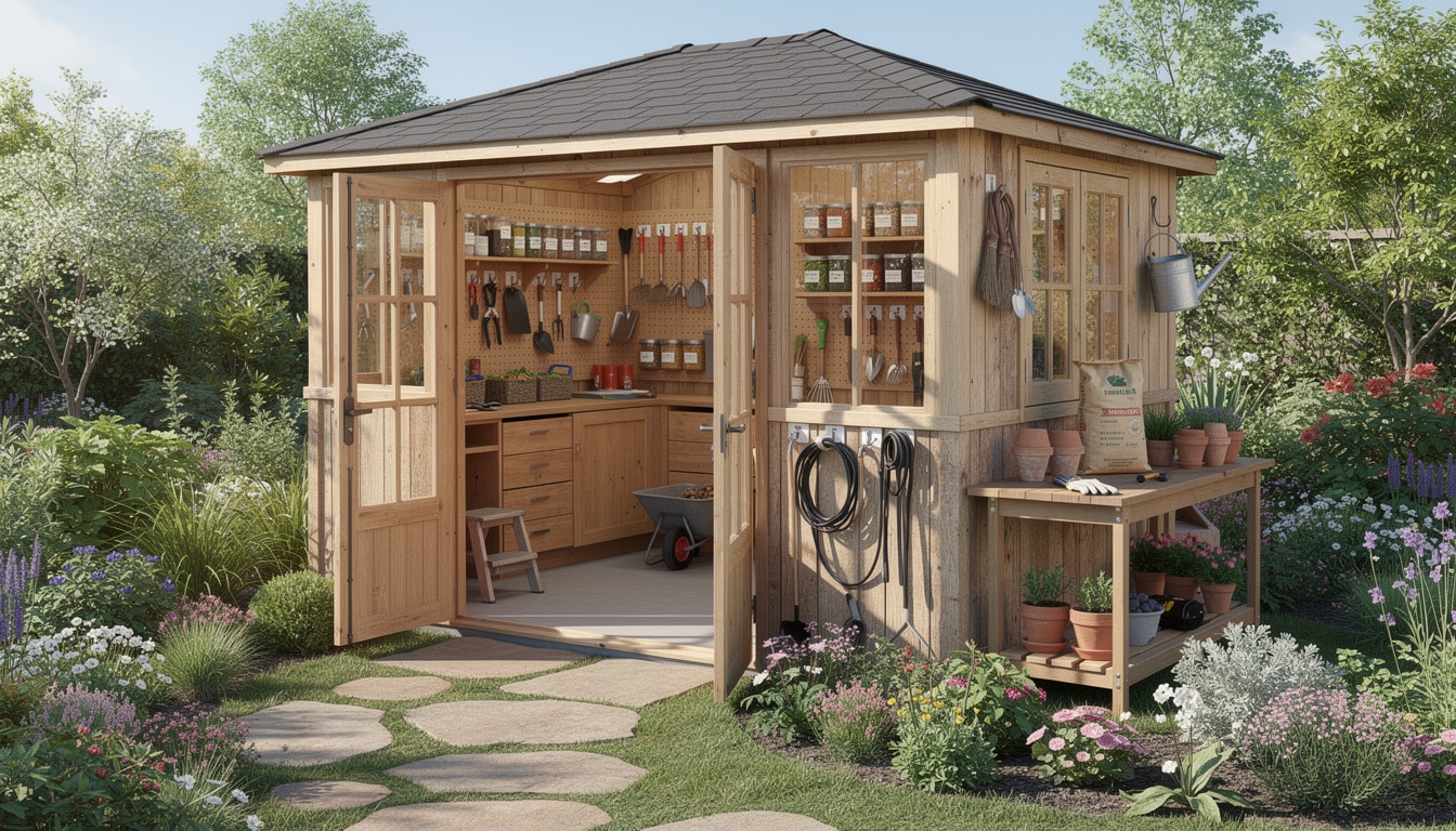 découvrez comment créer un abri de jardin fonctionnel en intégrant des solutions de rangement astucieuses pour optimiser l'espace et organiser vos outils efficacement.