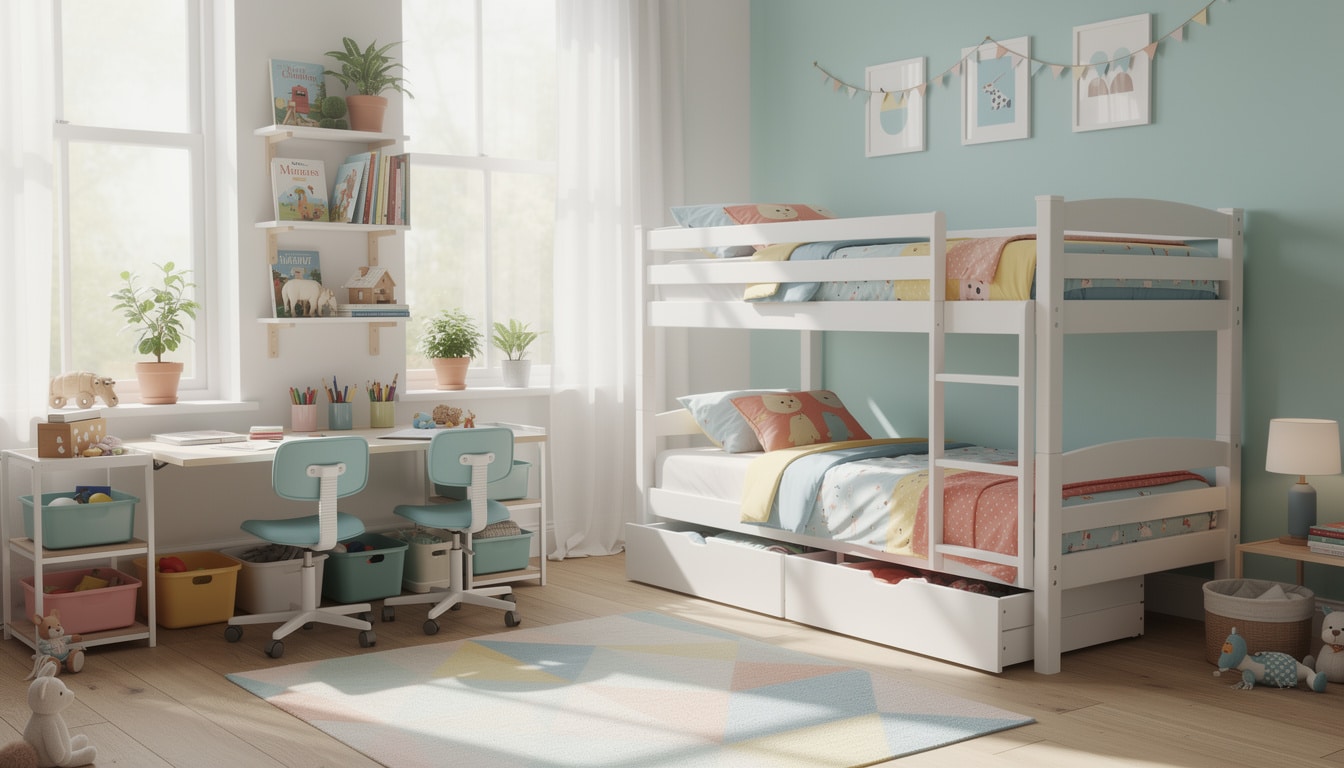 découvrez 48 idées astucieuses pour aménager une chambre partagée pour deux enfants, alliant fonctionnalité, confort et style afin d'optimiser l'espace et satisfaire les besoins de chacun.