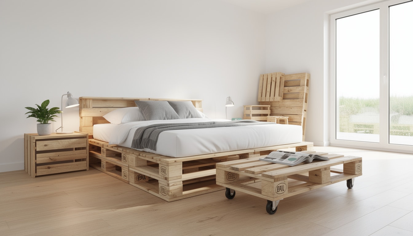 découvrez des idées astucieuses pour créer des meubles en palettes uniques et personnalisés, parfaits pour aménager votre chambre avec style et originalité.