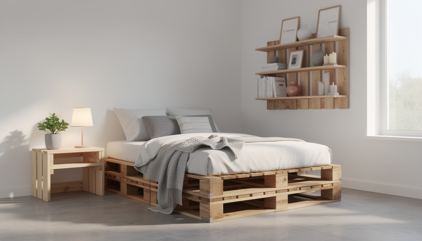 découvrez des idées astucieuses pour créer des meubles en palettes uniques et personnalisés dans votre chambre, alliant créativité et économie.