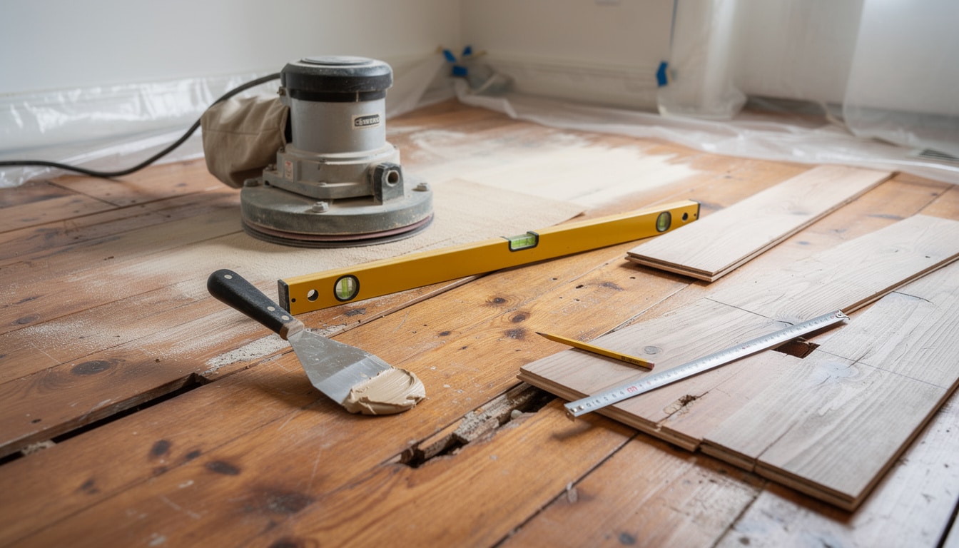 découvrez les étapes essentielles pour niveler un vieux parquet irrégulier et redonner à votre sol toute sa beauté et sa stabilité.