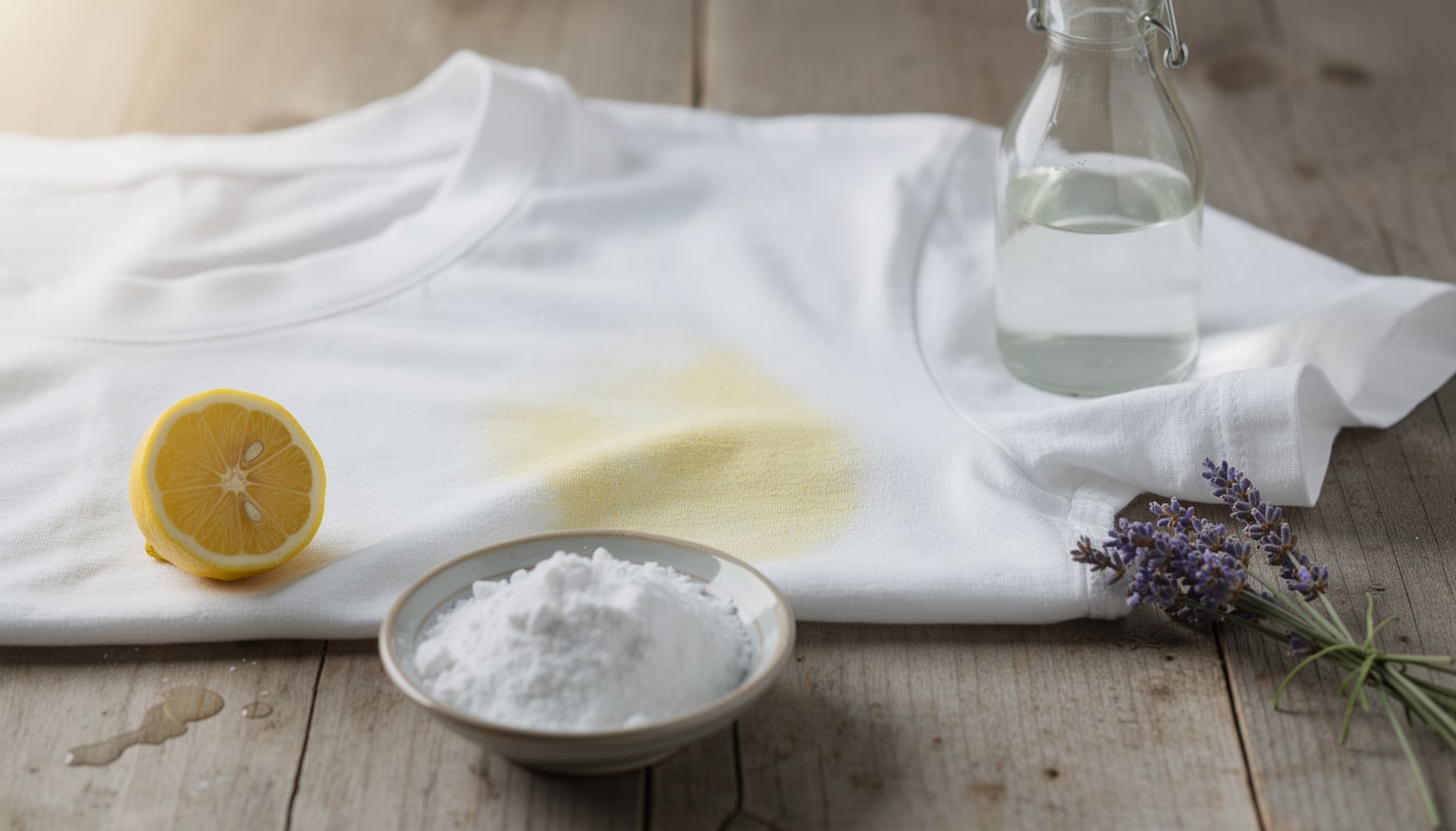 découvrez des astuces de grand-mère efficaces pour éliminer naturellement les taches de transpiration sur vos vêtements et retrouver leur éclat.