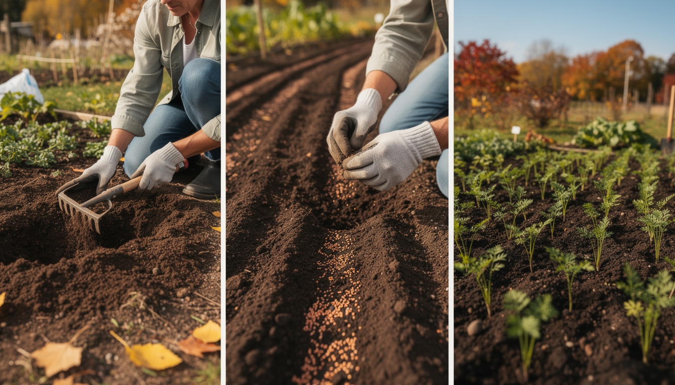 découvrez comment semer des carottes pour vos récoltes d'hiver en suivant ces trois étapes simples et efficaces. guide pratique pour un potager réussi.